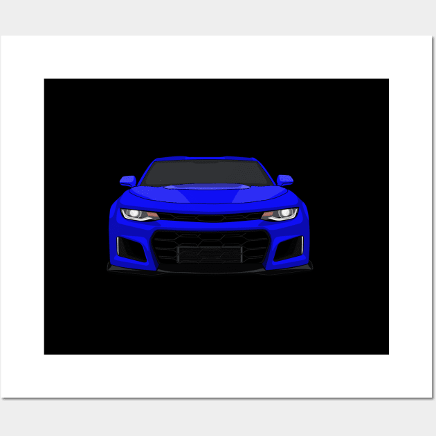 Blue Camaro Wall Art by dipurnomo